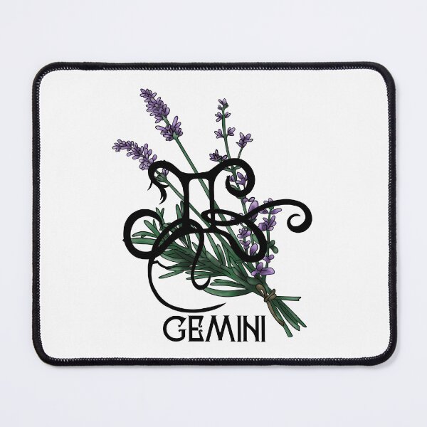 Item preview, Gemini Zodiac floral designed and sold by BlackCatArtBB.