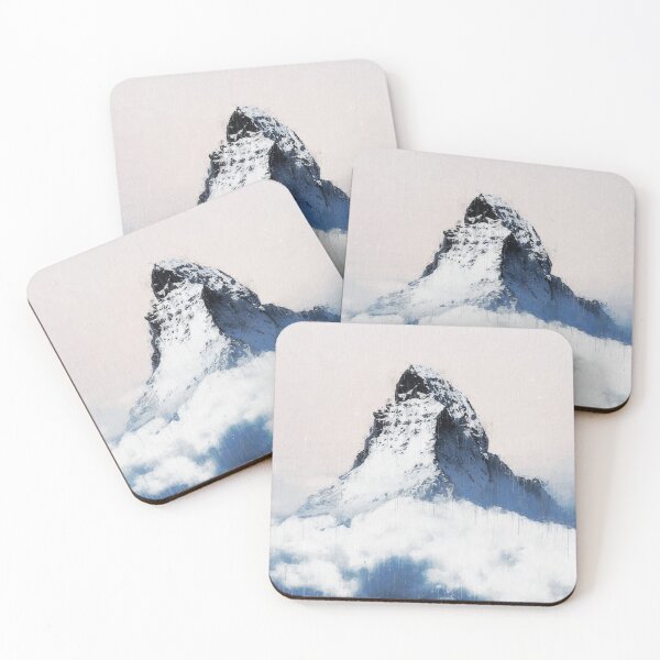 Item preview, Matterhorn Mountain Switzerland Zermatt, European Swiss Alps Mountains, Winter Matterhorn Landscape Oil Paint, Switzerland Highest Peak designed and sold by Paintcorner.