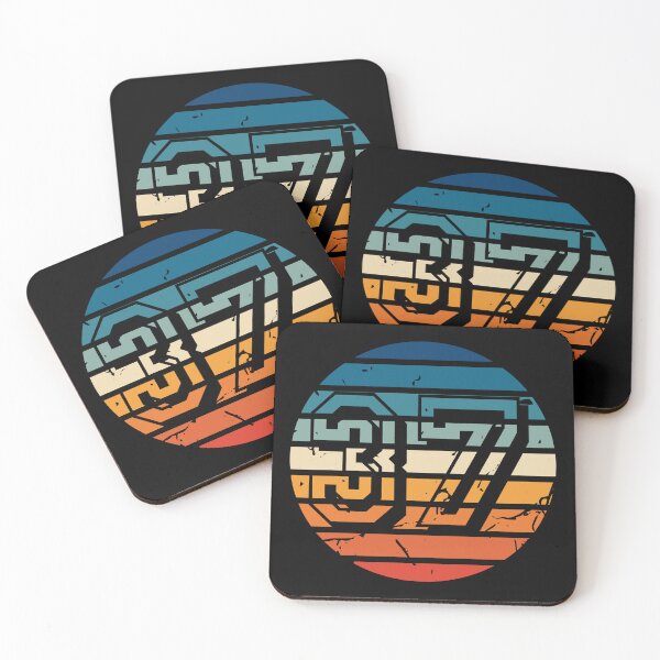 Item preview, Number 37 Vintage Retro Sport Sunset Birthday Squad Racing Numbers designed and sold by 27th-Tee.