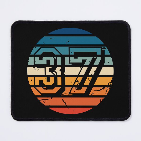 Item preview, Number 37 Vintage Retro Sport Sunset Birthday Squad Racing Numbers designed and sold by 27th-Tee.