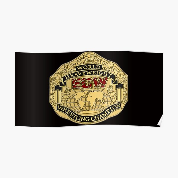 Wrestling Championship Belt Poster For Sale By Saint Designs77 Redbubble