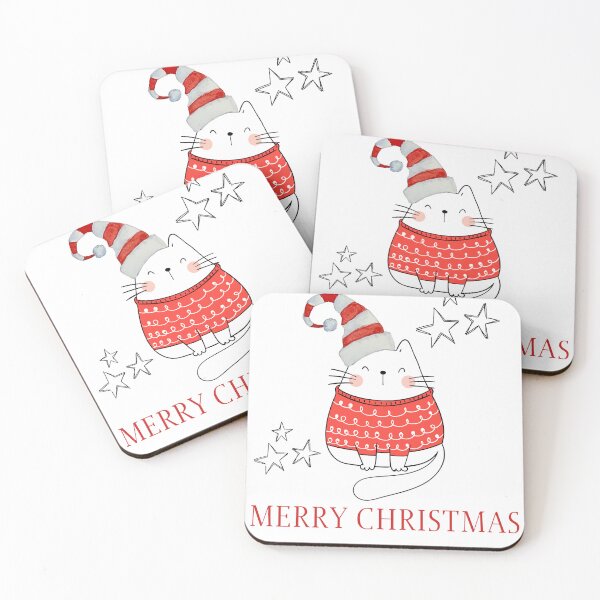 Item preview, Christmas cat. Christmas graphics with a cat. designed and sold by Vantrip.