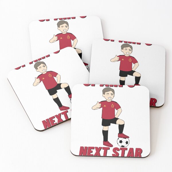Item preview, Spain's Next Star Striker - Great Kids Child Children Christmas Present Football Design - Spain Spanish National Team Soccer World Cup 2022 Qatar designed and sold by raretshirtsuk.