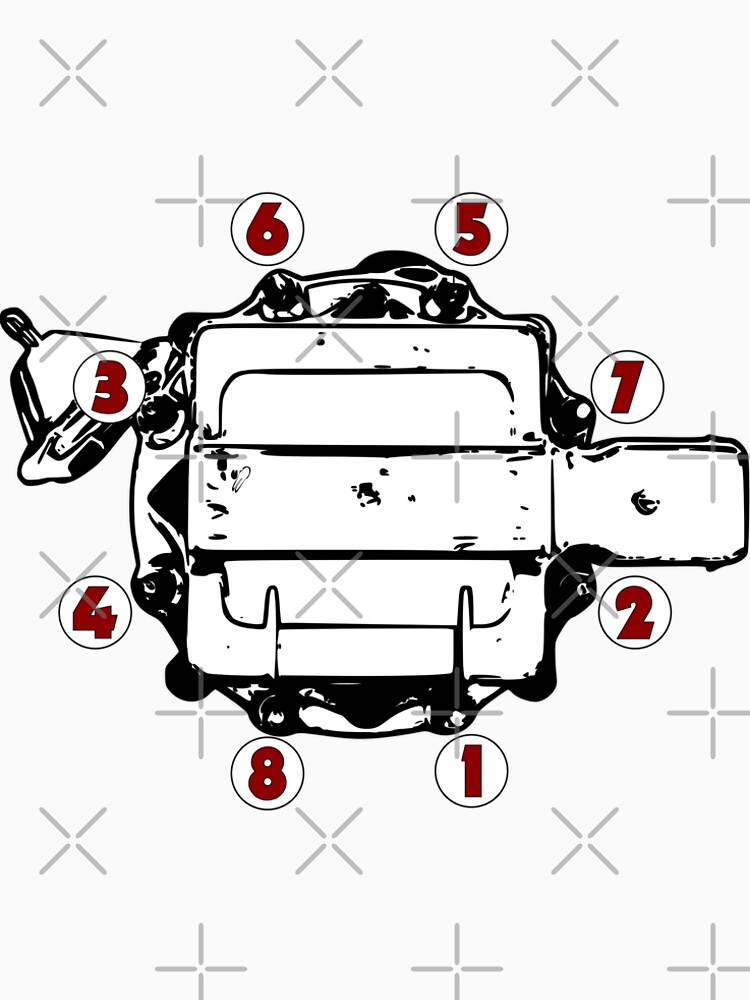 chevy v8 firing order t shirt