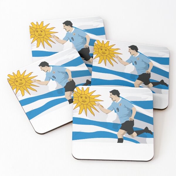 Item preview, Luis Suarez With Uruguay Flag Graphic - Unisex T-Shirt - Uruguay Football Team Design, World Cup Qatar 2022 WC 22 Soccer designed and sold by raretshirtsuk.