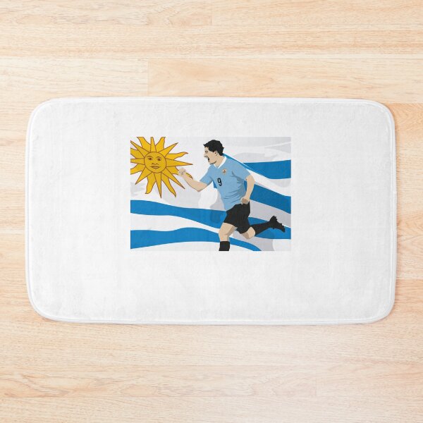 Item preview, Luis Suarez With Uruguay Flag Graphic - Unisex T-Shirt - Uruguay Football Team Design, World Cup Qatar 2022 WC 22 Soccer designed and sold by raretshirtsuk.