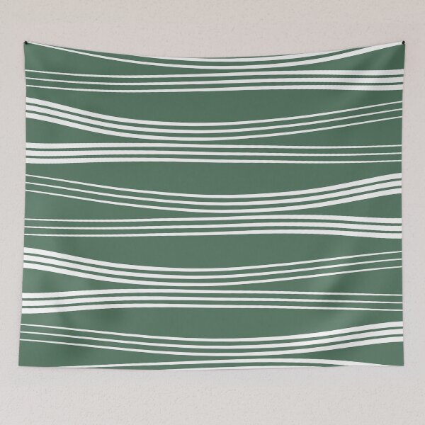 Item preview, Horizontal wavy lines - green designed and sold by BattaAnastasia.