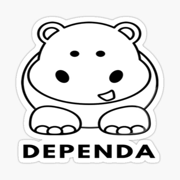 Dependapotamus Sticker By Ramsau94 Redbubble