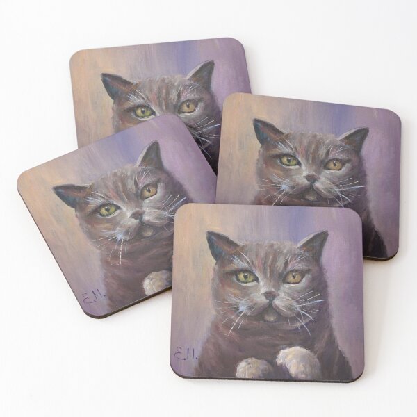 Item preview, Black Cat original oil painting designed and sold by Elvi-Artist.