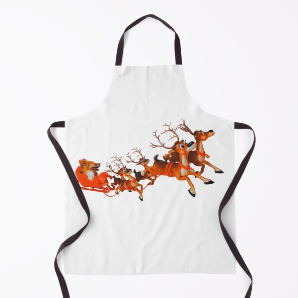 Item preview, Happy dog reindeer slee designed and sold by Krissys-Art.