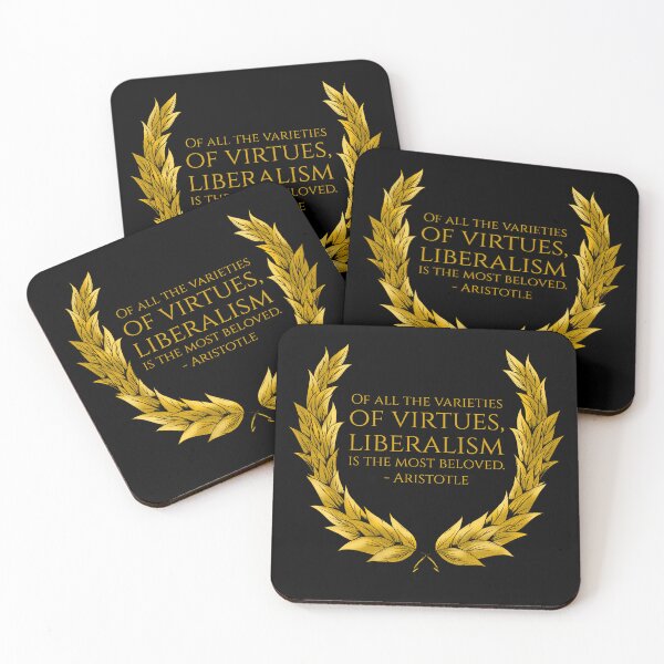 Item preview, Ancient Greek Philosophy - Of all the varieties of virtues, liberalism is the most beloved. - Aristotle Quote designed and sold by Styrman.