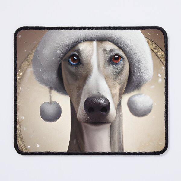 Item preview,  Christmas Azawakh Wearing A Winter Hat designed and sold by ZenEverAI.