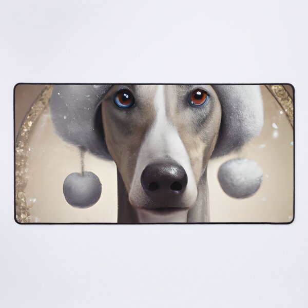 Item preview, Christmas Azawakh Wearing A Winter Hat designed and sold by ZenEverAI.