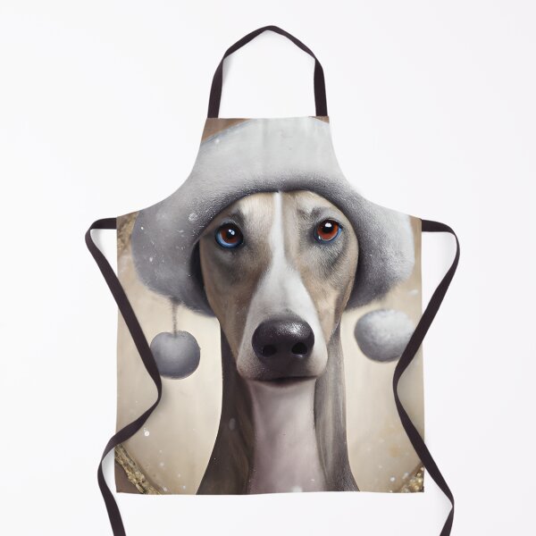 Item preview, Christmas Azawakh Wearing A Winter Hat designed and sold by ZenEverAI.