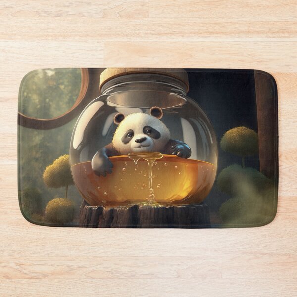 Item preview, Cartoon Animals | Cartoon Panda in Honey Jar designed and sold by NanarodsDesign.