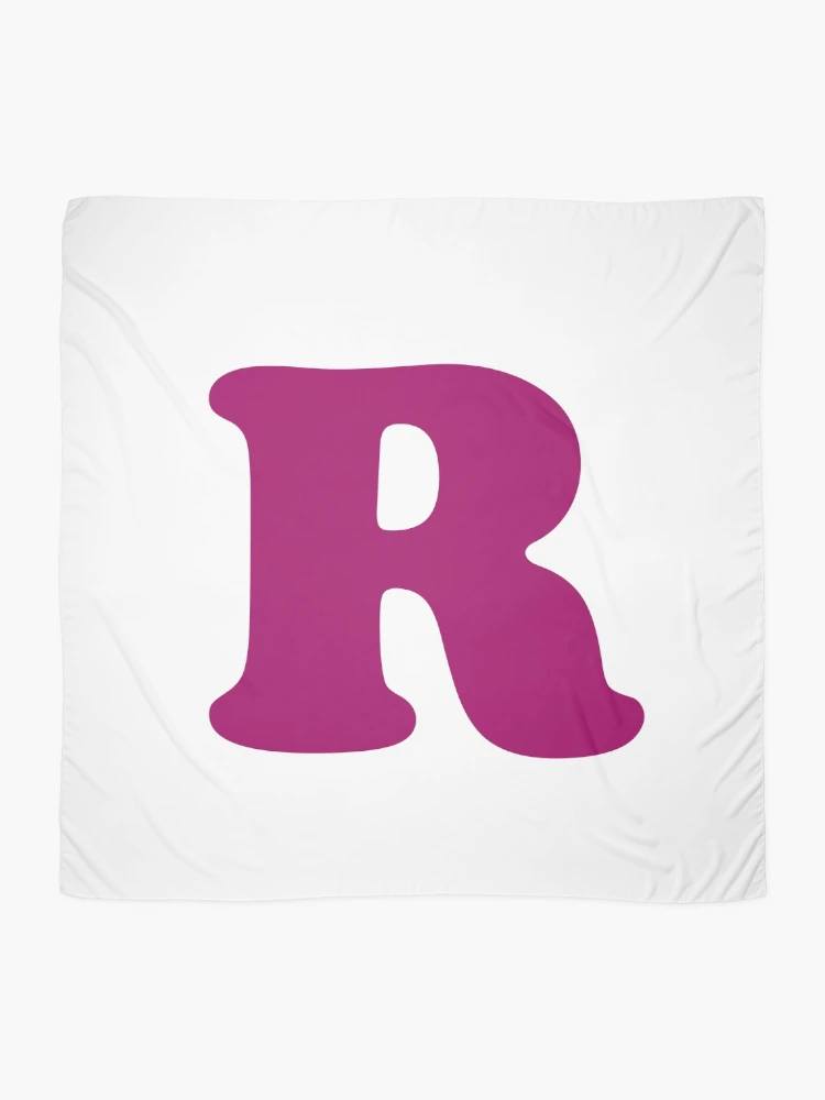 Thumbnail 2 of 3, Scarf, Letter R, Initial R designed and sold by T-Caroline.
