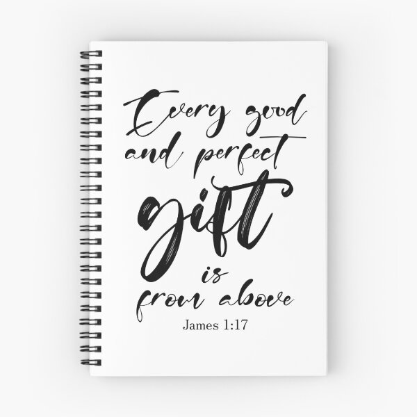 Item preview, Christian Quote James 1:17 Black designed and sold by amazingjoy.