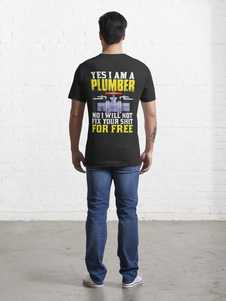 Plumbers camouflage shop t shirt