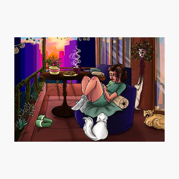 Item preview, The Balcony at Sunset designed and sold by CinnamonSun.