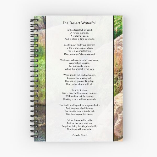 Item preview, The Desert Waterfall Poem designed and sold by Pamela Storch.
