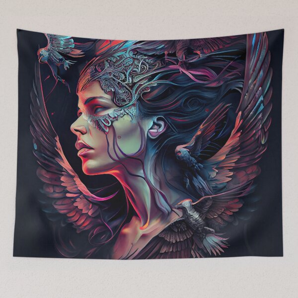 Item preview, Yelahiah Illustration designed and sold by OccultDreams.