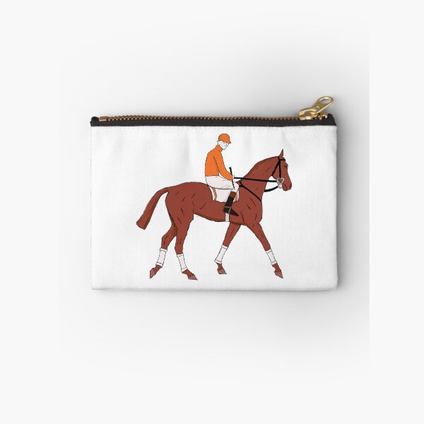 Item preview, Racehorse with jockey - brown - illustrated designed and sold by littleparis.