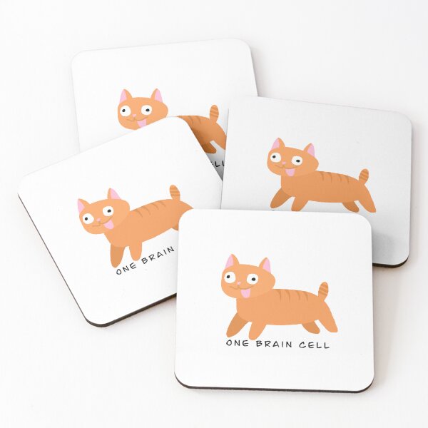 Item preview, One brain cell orange cat  designed and sold by Lauren Kenney.
