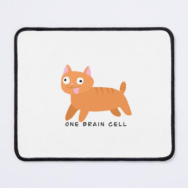 Item preview, One brain cell orange cat  designed and sold by Lauren Kenney.