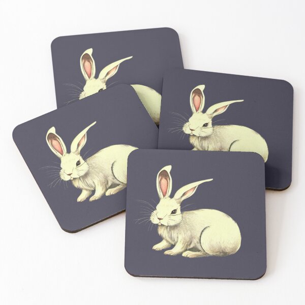 Item preview, Vintage Cute Mini Satin Rabbit American Lop Eared Bunny designed and sold by wigobun.