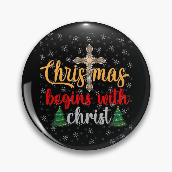 Item preview, Christmas Begins With Christ Plaid Cross Santa | Merry Christmas Jesus Christ greetings | Gifts for Christmas lovers designed and sold by ThanksVibe.