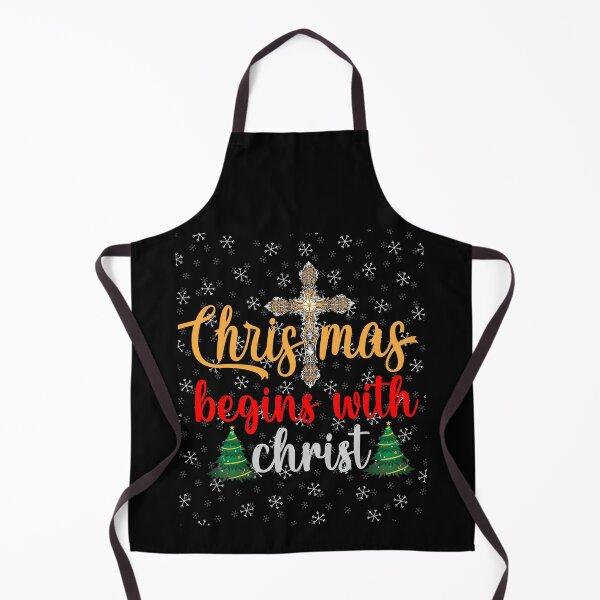 Item preview, Christmas Begins With Christ Plaid Cross Santa | Merry Christmas Jesus Christ greetings | Gifts for Christmas lovers designed and sold by ThanksVibe.