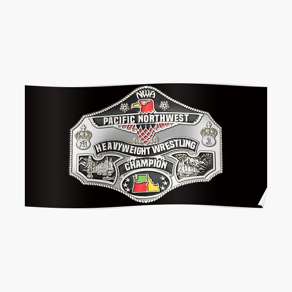 Wrestling Championship Belt Poster For Sale By Saint Designs77 Redbubble