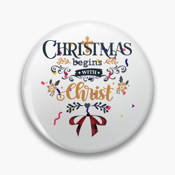 Item preview, Christmas Begins With Christ Plaid Cross Santa | Merry Christmas Jesus Christ greetings | Gifts for Christmas lovers designed and sold by ThanksVibe.