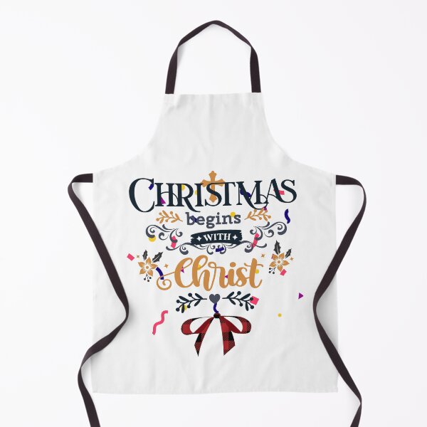Item preview, Christmas Begins With Christ Plaid Cross Santa | Merry Christmas Jesus Christ greetings | Gifts for Christmas lovers designed and sold by ThanksVibe.