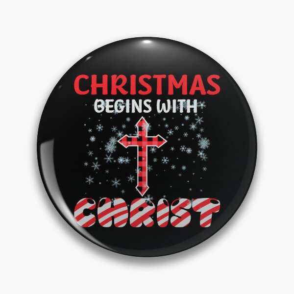 Item preview, Christmas Begins With Christ Plaid Cross Santa | Merry Christmas Jesus Christ greetings | Gifts for Christmas lovers designed and sold by ThanksVibe.