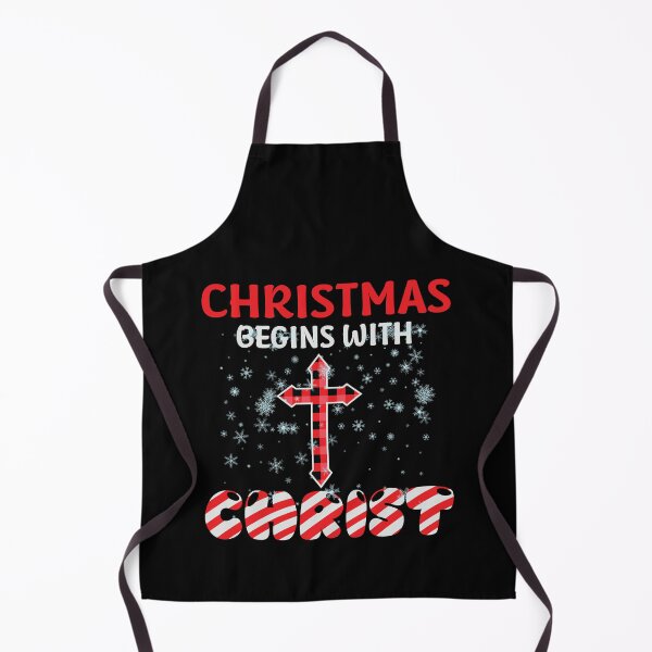 Item preview, Christmas Begins With Christ Plaid Cross Santa | Merry Christmas Jesus Christ greetings | Gifts for Christmas lovers designed and sold by ThanksVibe.