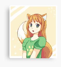 Fox Girl Canvas Print