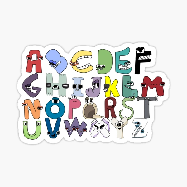 alphabet lore U Sticker for Sale by MohammedMJ