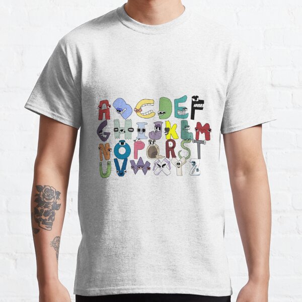 Alphabet Lore Shirt Sat na Wall Outfit for Kids Boys Girls Premium T-Shirt