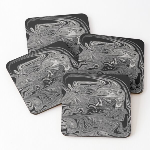 Item preview, Grey, White, Black Liquid Art. Liquid Marble. Abstract Design. designed and sold by Jason123za.