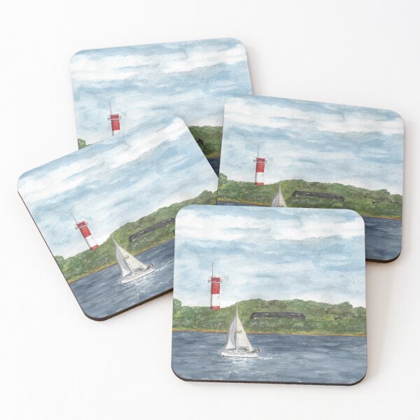 Item preview, Lighthouse Schausende peninsula Holnis in the Flensburg Fjord designed and sold by Sandra  Steinke.