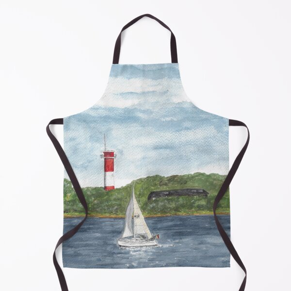 Item preview, Lighthouse Schausende peninsula Holnis in the Flensburg Fjord designed and sold by Sandra Steinke.