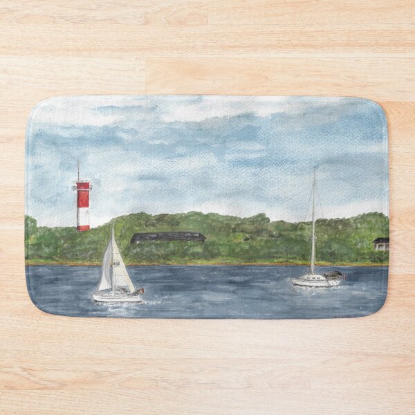 Item preview, Lighthouse Schausende peninsula Holnis in the Flensburg Fjord designed and sold by Sandra  Steinke.