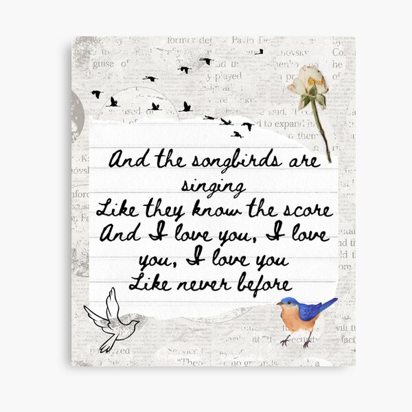 Fleetwood Mac Big Love Song Lyric Vintage Quote Print