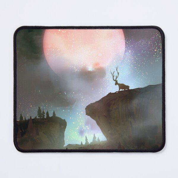 Item preview, Red Moon and Mysterious Deer designed and sold by kimbongjune.
