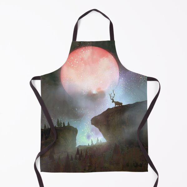 Item preview, Red Moon and Mysterious Deer designed and sold by kimbongjune.