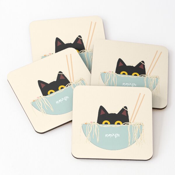 Item preview, Cat eating ramen  designed and sold by cherish-jpegg.