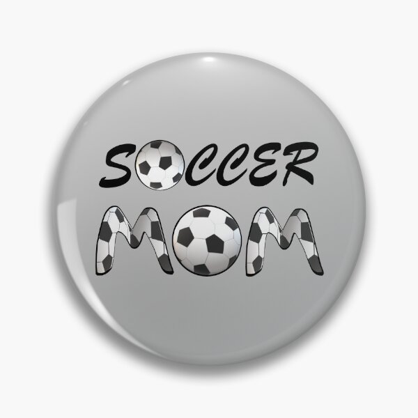 Item preview, Soccer Mom Soccer Balls and Black and White Soccer Patterned Letters (Gray Background) designed and sold by ArtByLM.