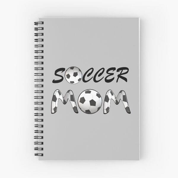 Item preview, Soccer Mom Soccer Balls and Black and White Soccer Patterned Letters (Gray Background) designed and sold by ArtByLM.