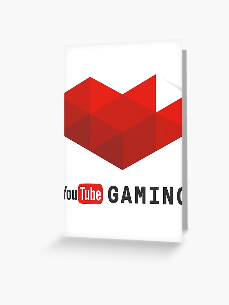 Youtube Gaming Logo Greeting Card By Ytmerch Redbubble